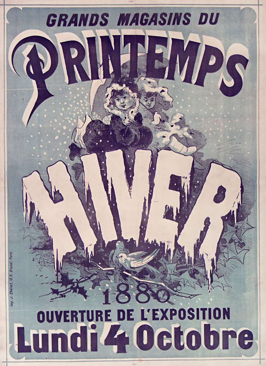 Chéret J -1888- Magasins du Printemps - Hiver puzzle online