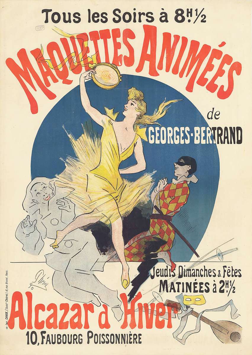 Chéret J -1890- Alcazar d'Hiver - Maquettes Animée puzzle online