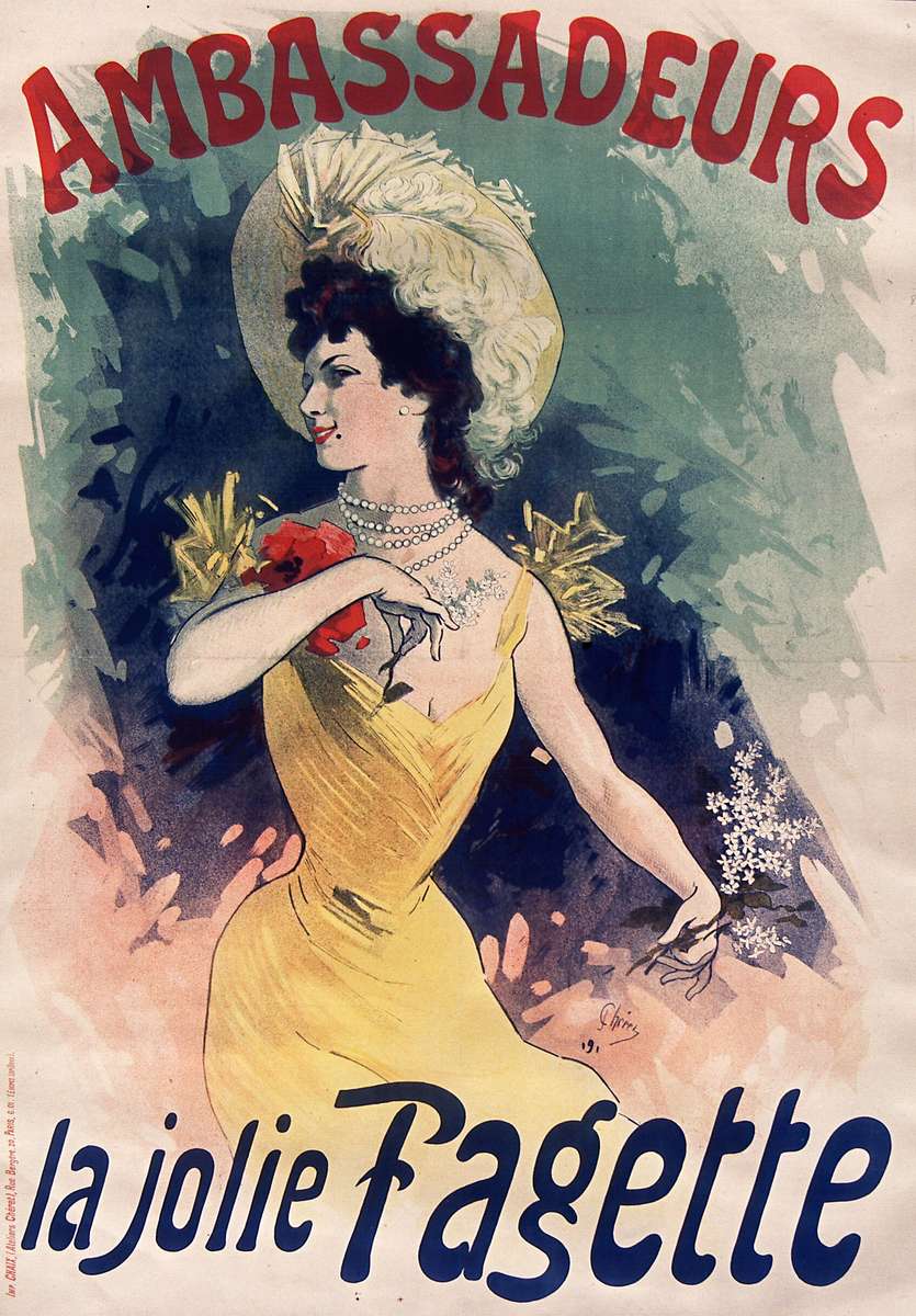 Chéret J -1891- Ambassadeurs - La jolie Fagette puzzle online