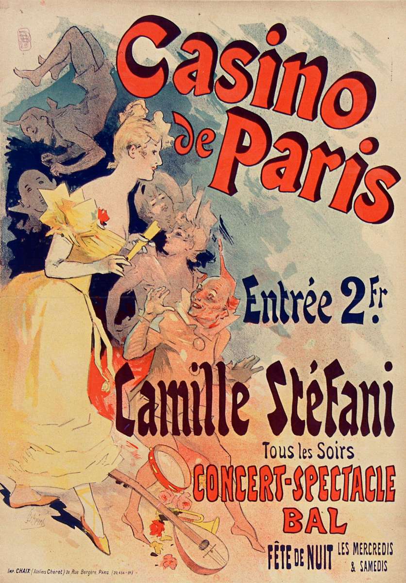 Chéret J -1891- Casino de Paris - Camille Stéfani puzzle online
