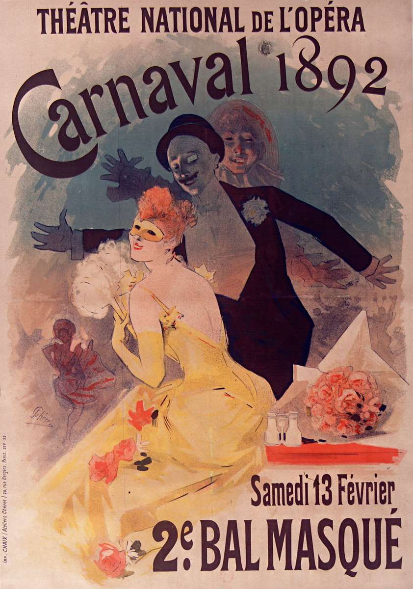 Chéret J -1892- Théatre National - 2e Bal Masque puzzle online