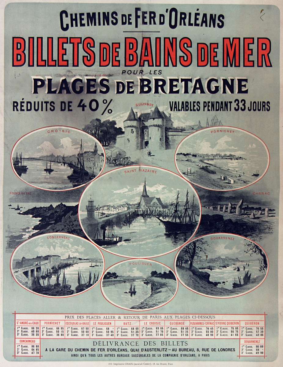 Chéret J -1886- Billets de Bains de Mer puzzle online