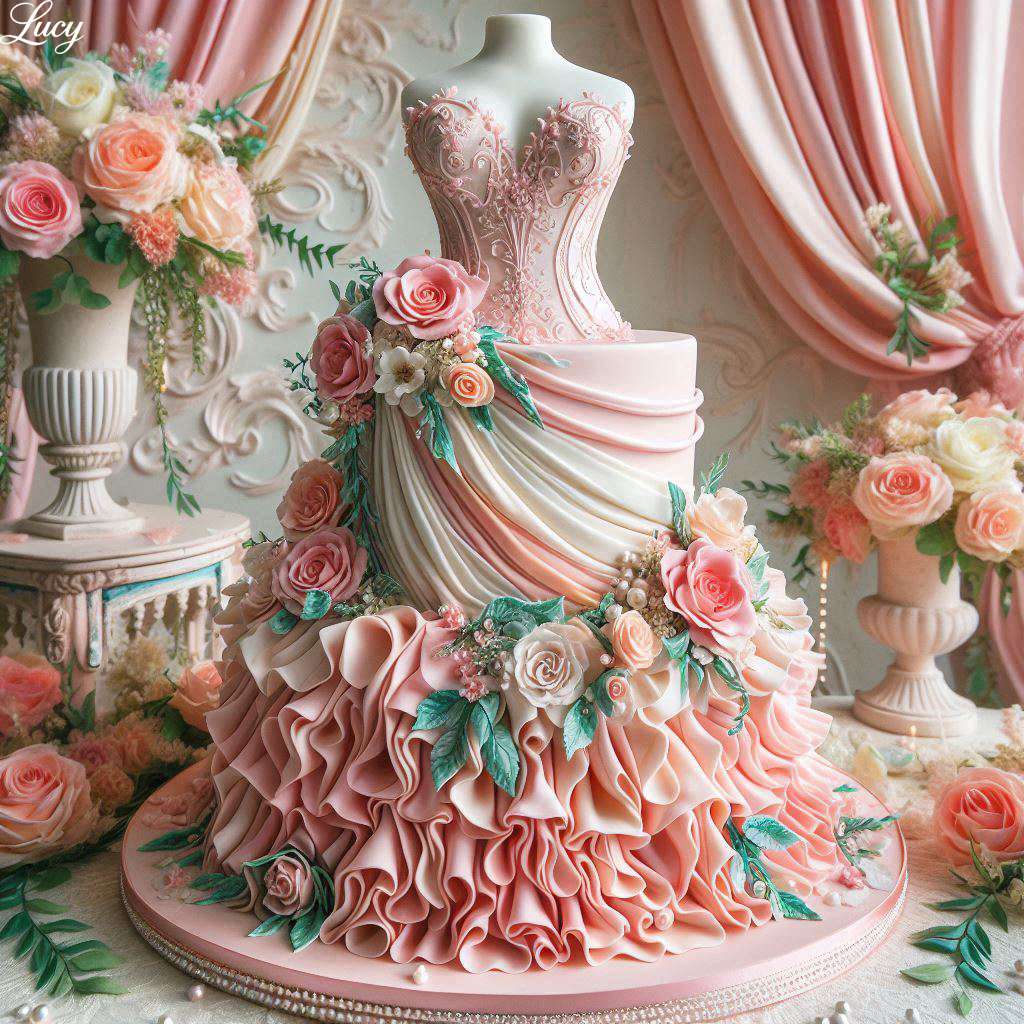 Una torta finemente scolpita puzzle online