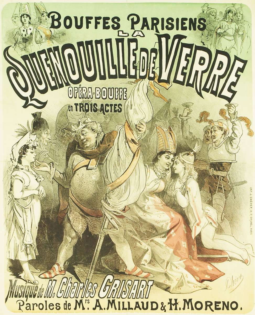 Chéret J -1873- Bouffes Parisiens - Quenouille online puzzle