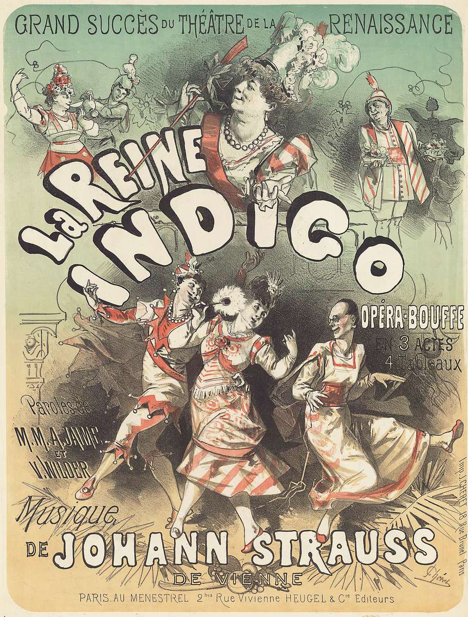 Chéret J -1875- La Reine Indigo - Opera Bouffe online puzzle