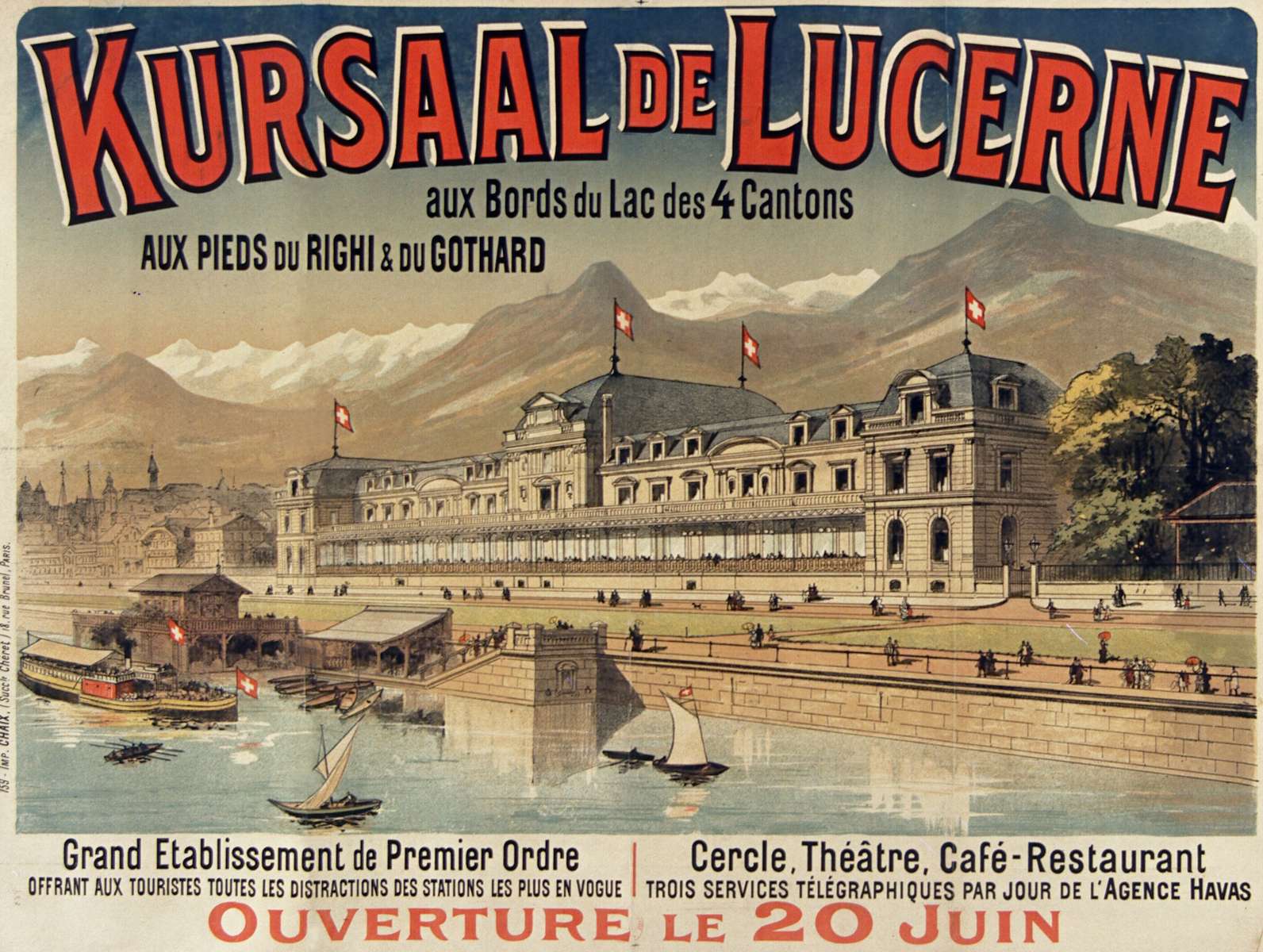 Chéret J -1885- Kursaal de Lucerne puzzle en ligne