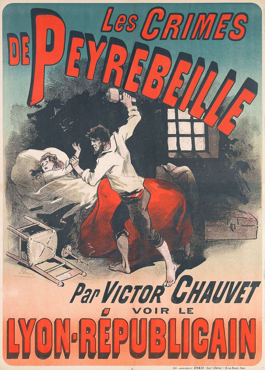 Chéret J -1885- Les Crimes de Peyrebelle puzzle en ligne