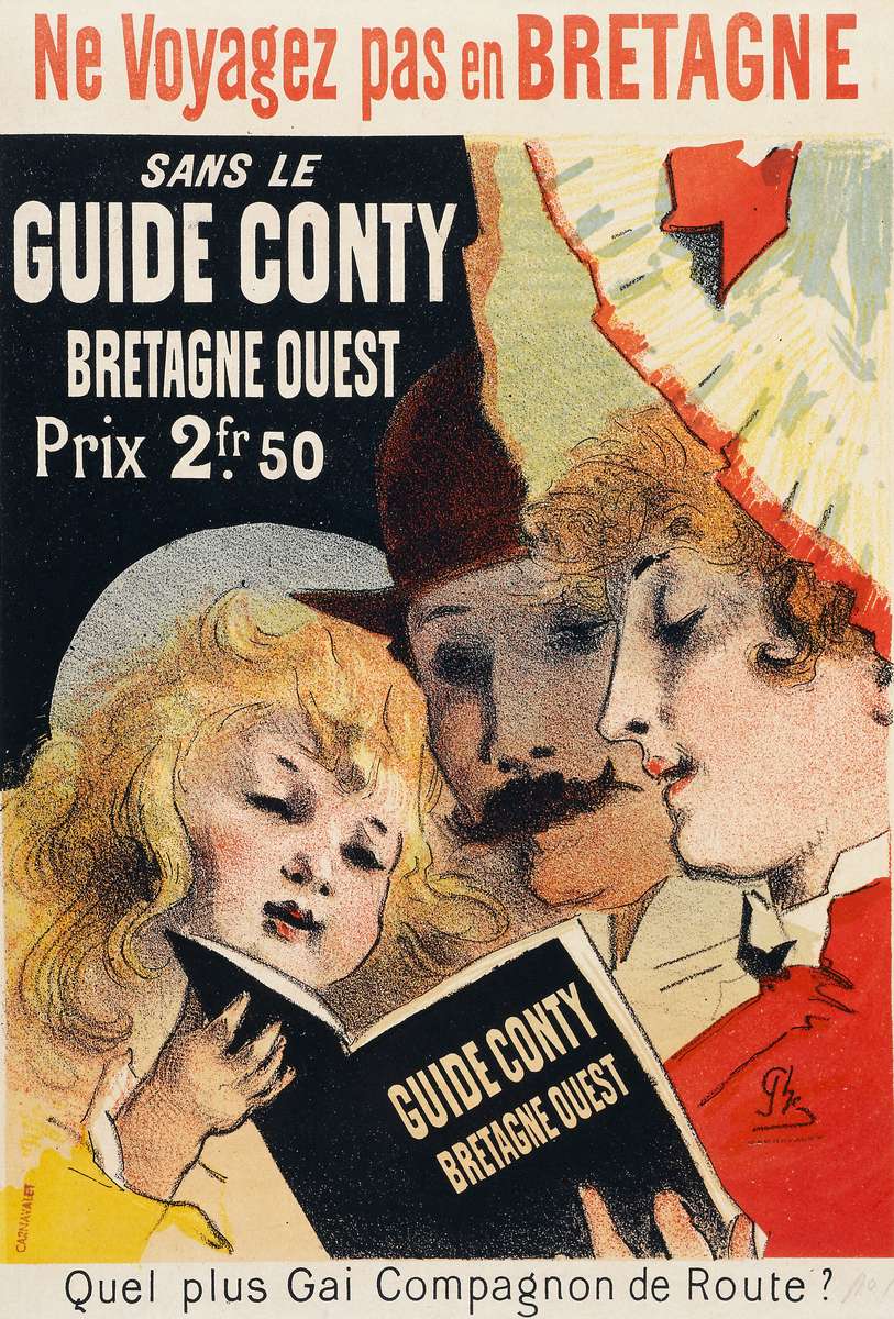 Chéret J -1882- Guide Conty - Bretagne Ouest online puzzle