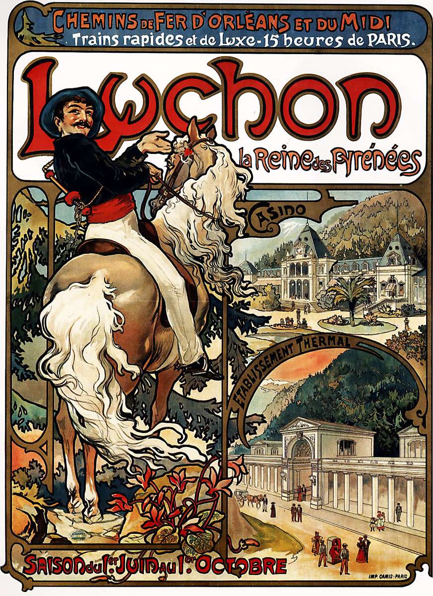 Mucha A -1895- Chemin de Fer - Lychon jigsaw puzzle online