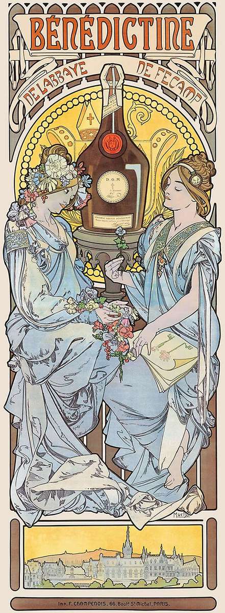 Mucha A -1898- Bénédictine jigsaw puzzle online