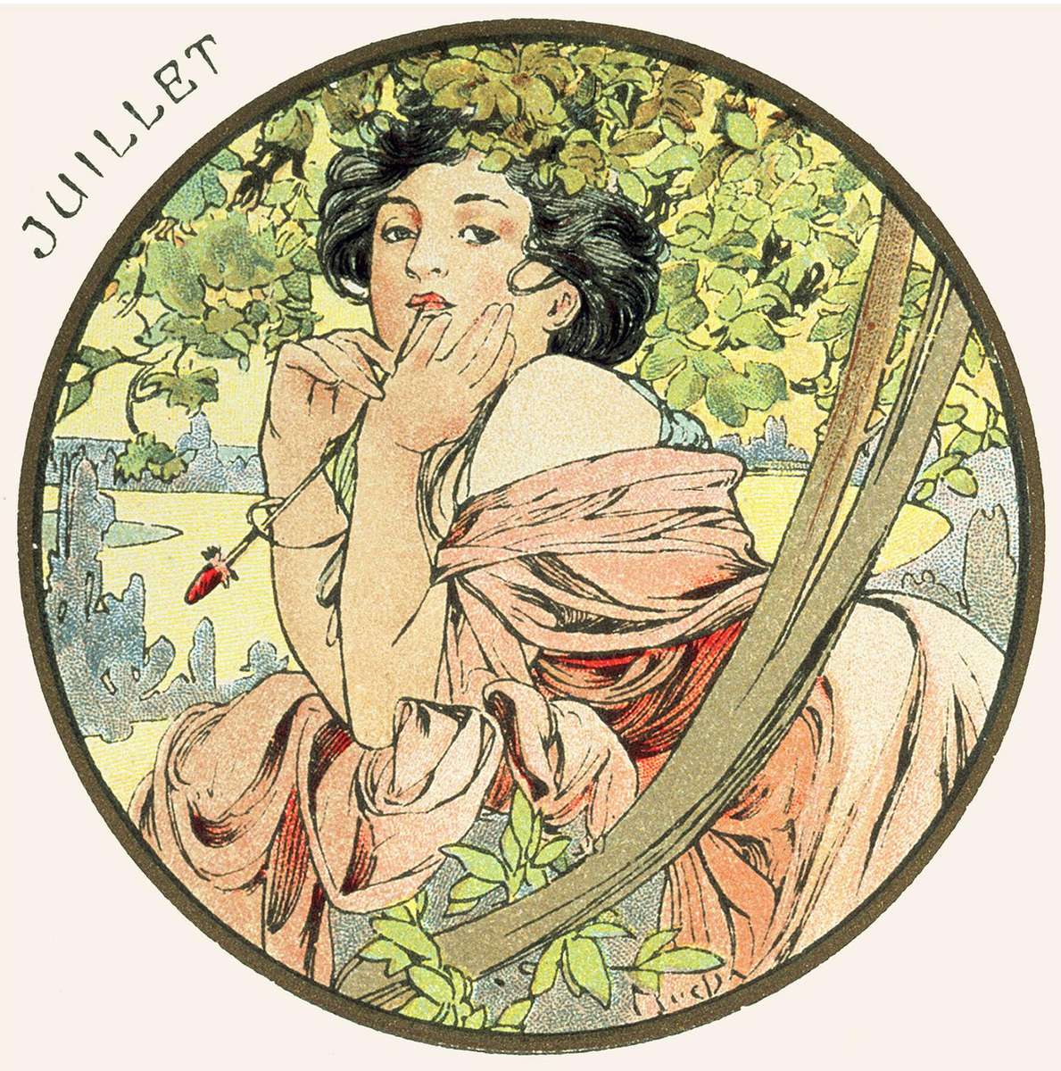 Mucha A -1899- Months - July Puzzlespiel online