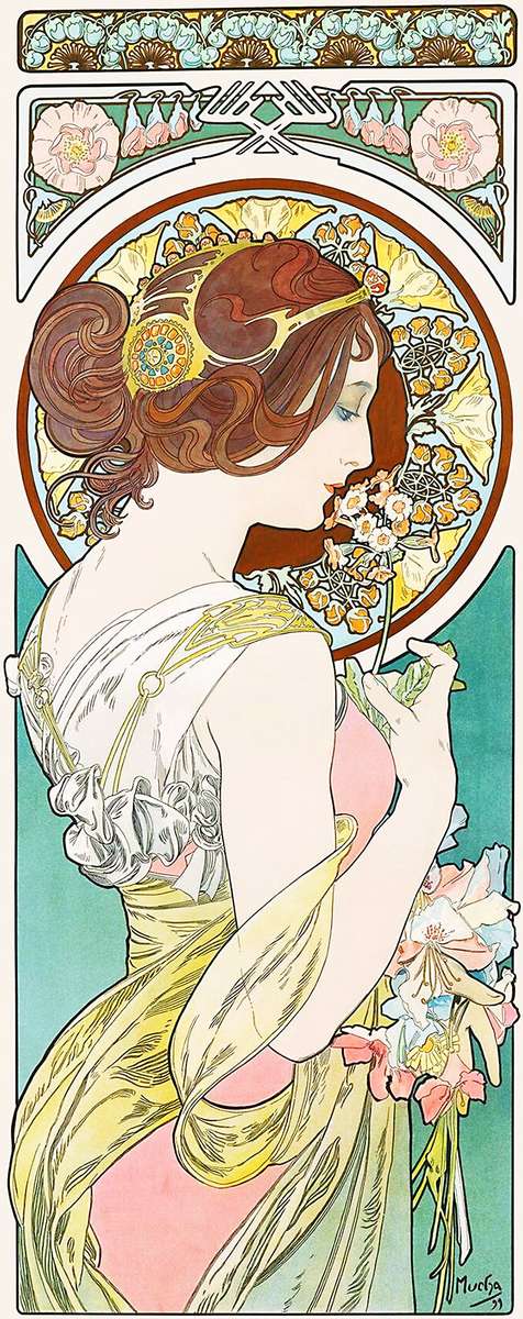 Mucha A -1899- Primrose Puzzlespiel online