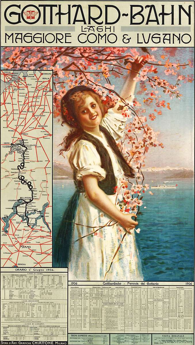 Chiattone G -1906- Gotthard Railway jigsaw puzzle online