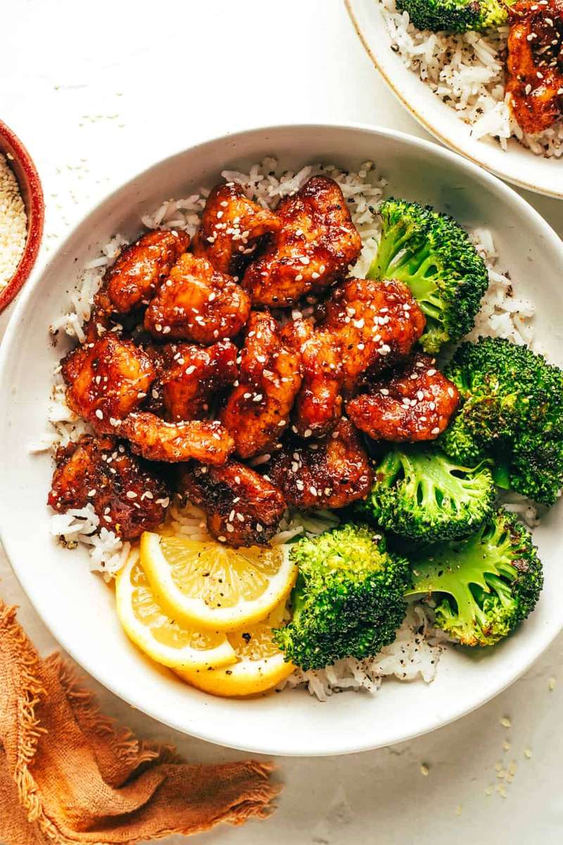 Honey Chicken Rice Bowl online puzzle