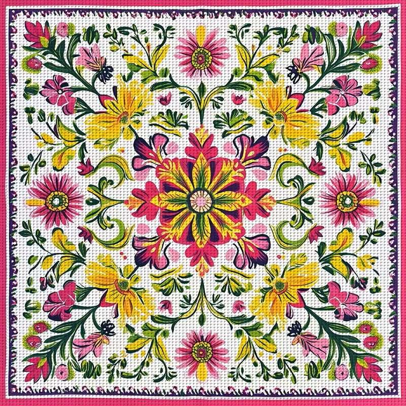 rico padrão de tapeçaria puzzle online