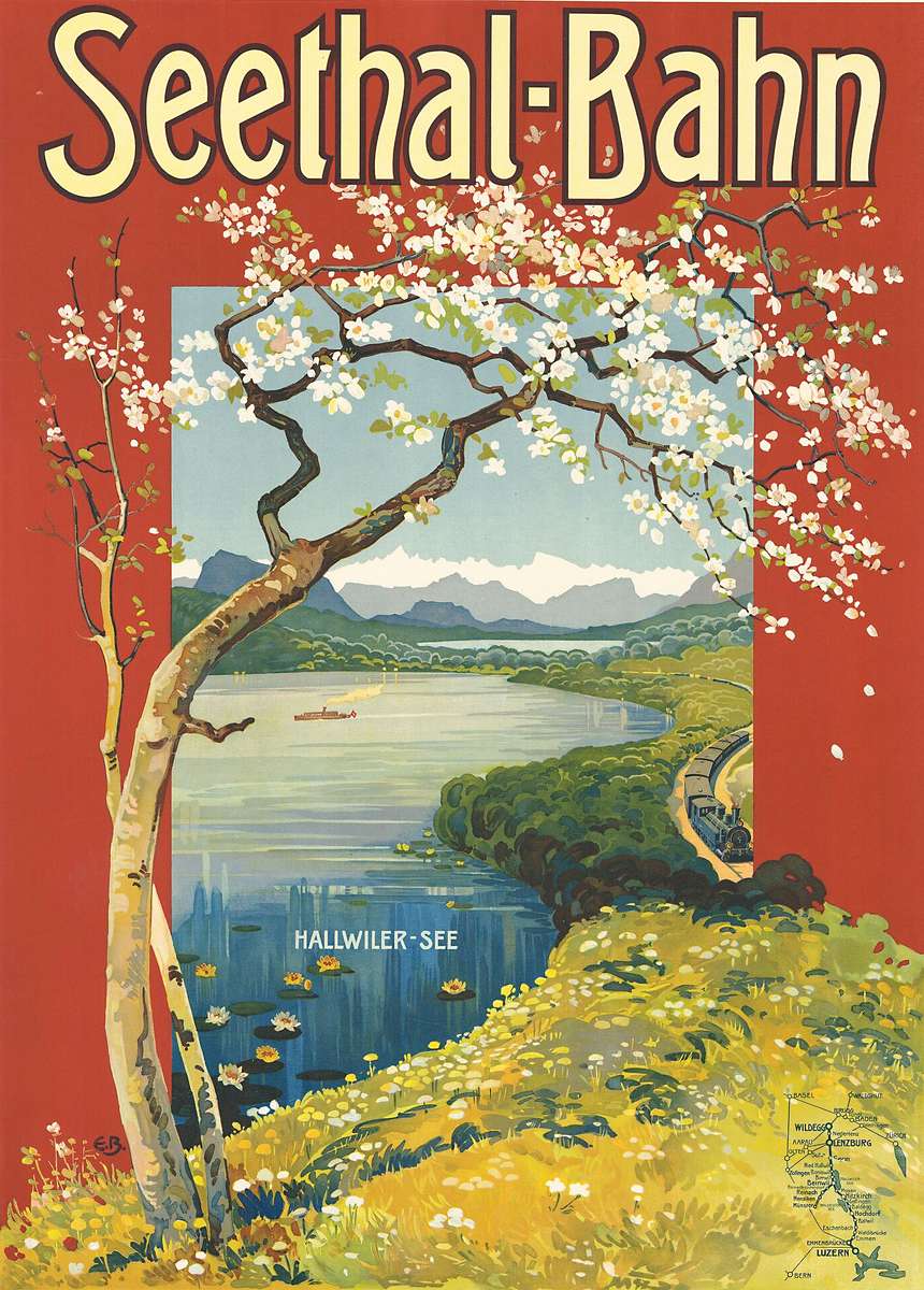 Buffetti E -1905- Seethalbahn, Lago di Hallwil puzzle online
