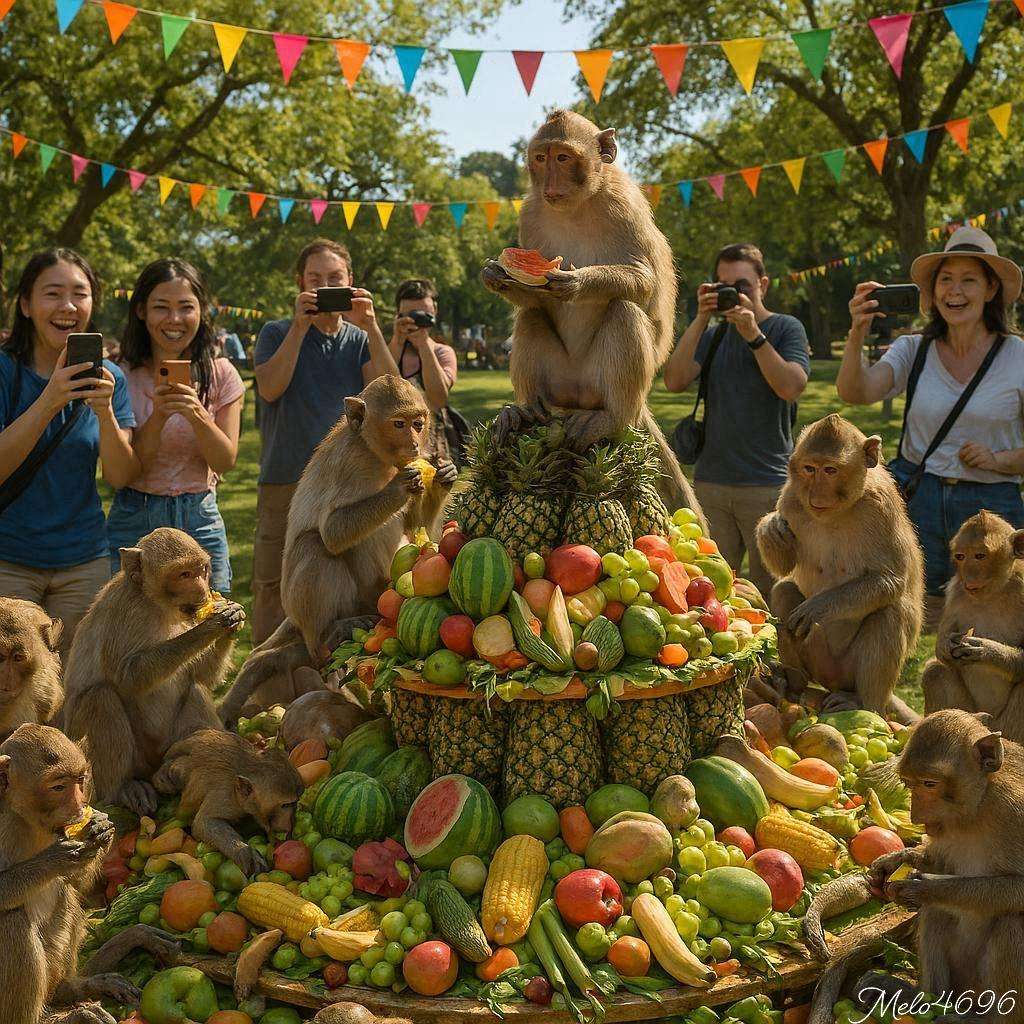 Monkey Buffet Festival puzzle online