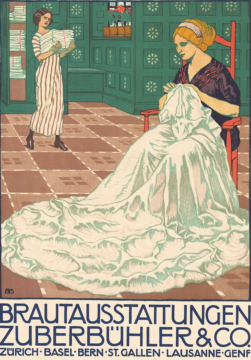 Mangold B -1912- Equipamento nupcial Zuberbühler quebra-cabeças online