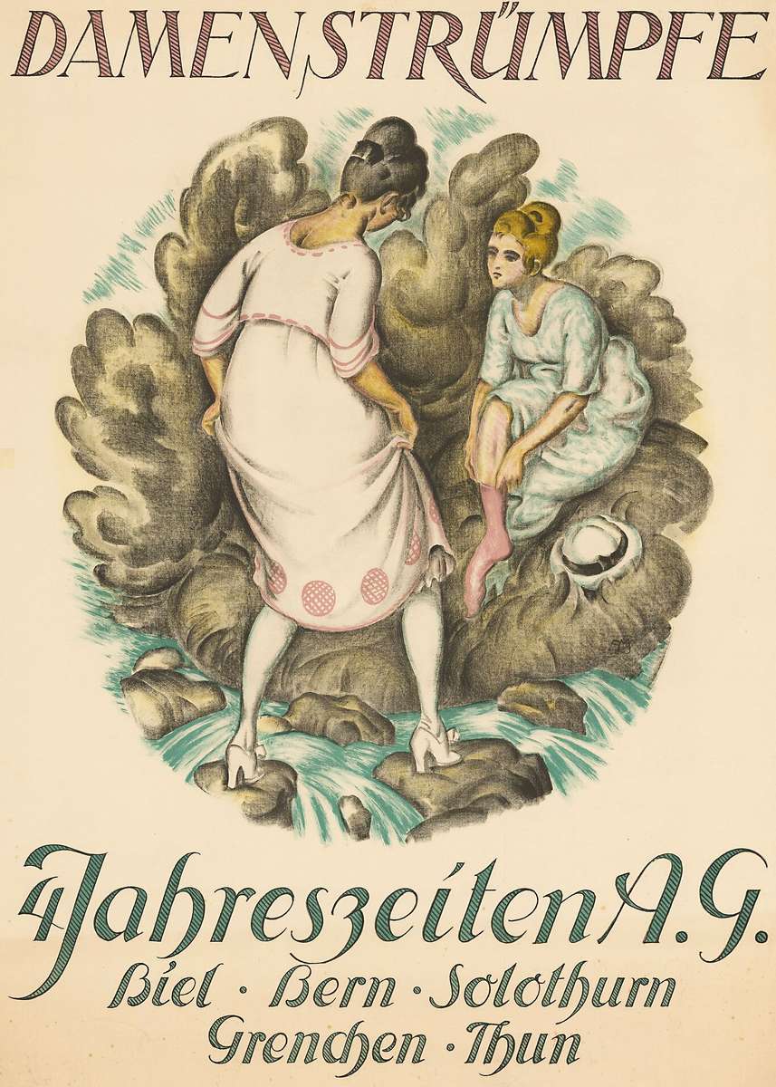 Mangold B -1919- pończochy damskie, 4-sezonowe A.G puzzle online