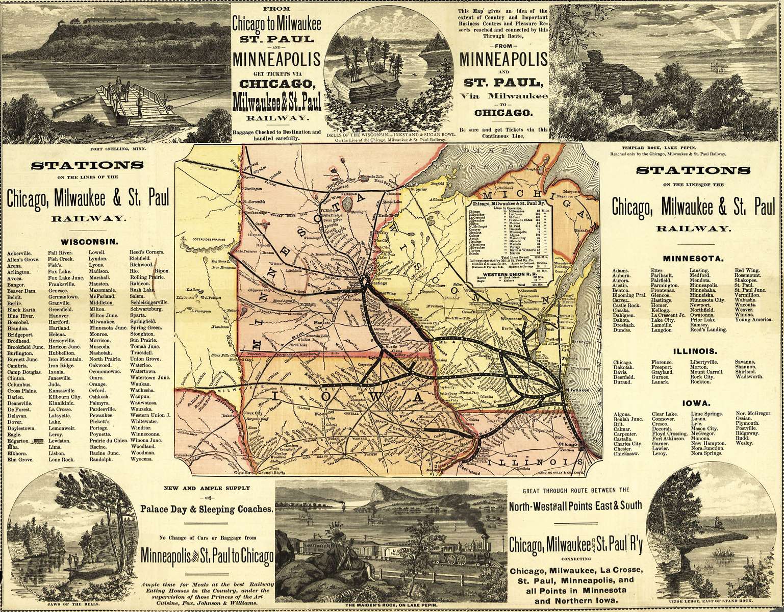 McNally R + Co -1874- Chicago, Milwaukee, St. Paul puzzle online