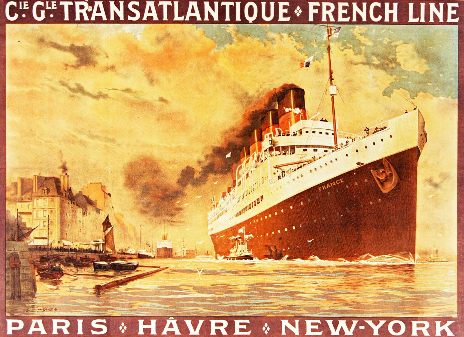 Sébille A -1914- Transatlantique Linia Francuska puzzle online