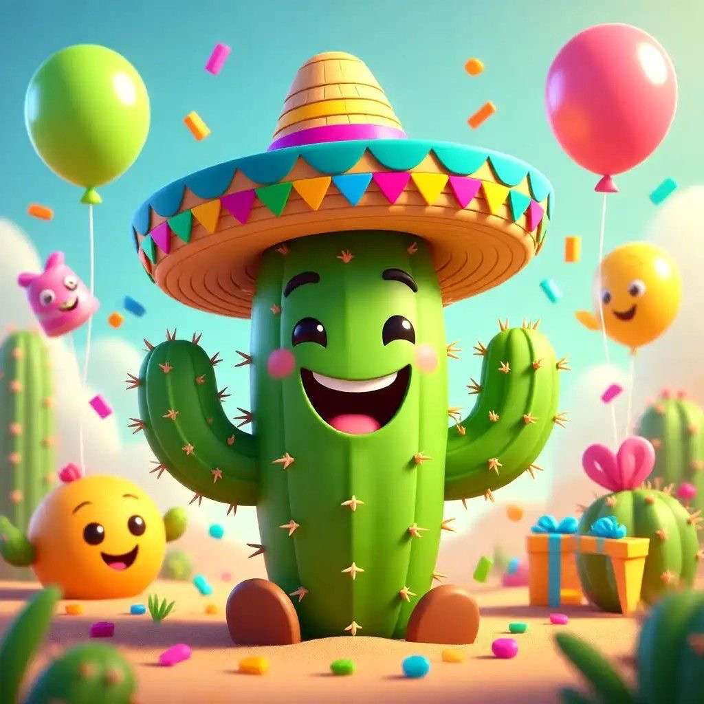 Fröhlicher Kaktus Puzzlespiel online