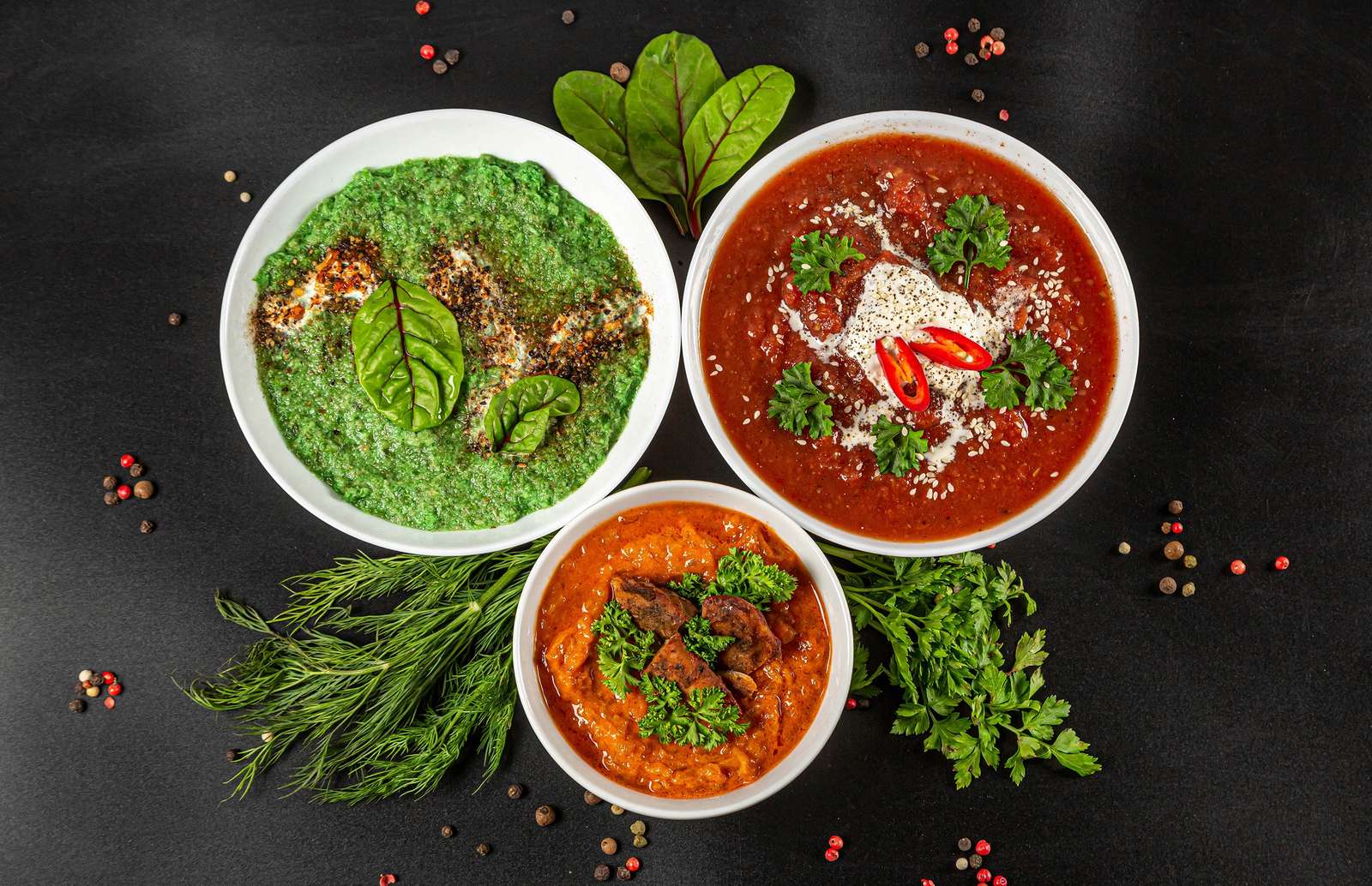 Three bowls of soup online puzzle