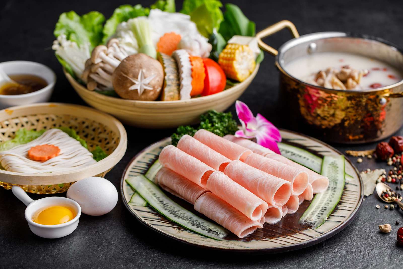 Ingredients for hotpot online puzzle