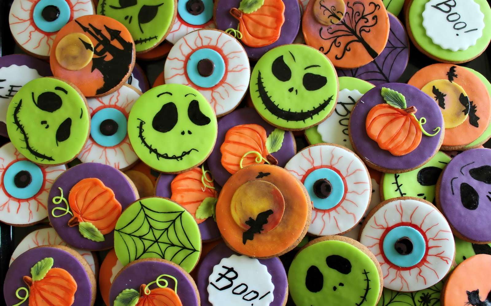 Colorful Halloween Cookies jigsaw puzzle online