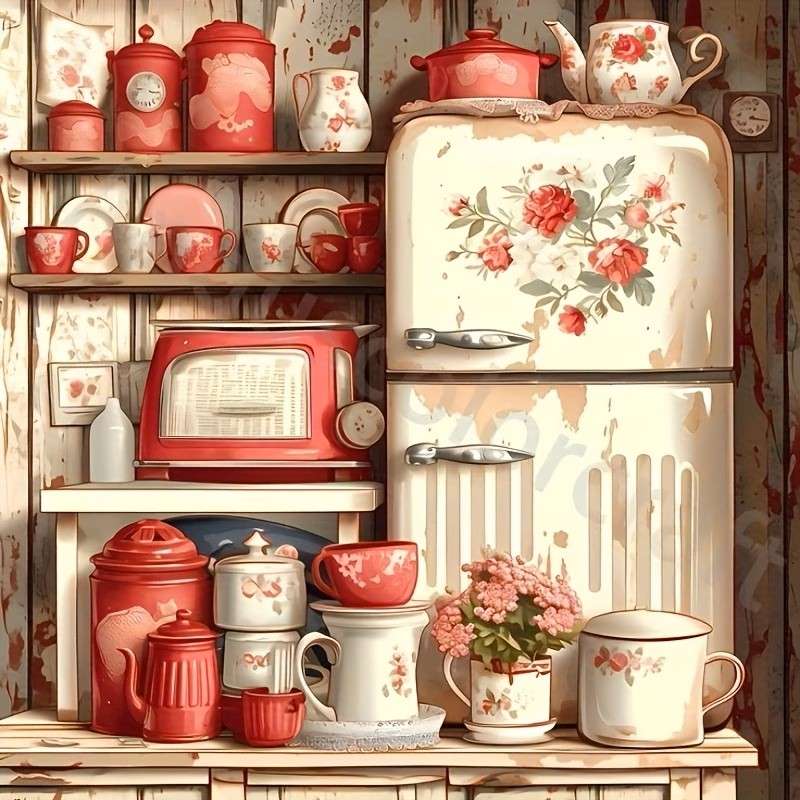 kleurrijke keuken online puzzel