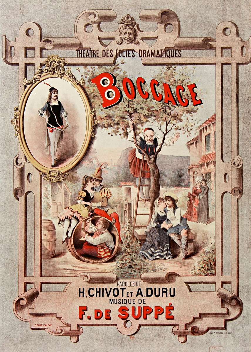 d'Alesi -1882- Folies Dramatique - Boccace jigsaw puzzle online