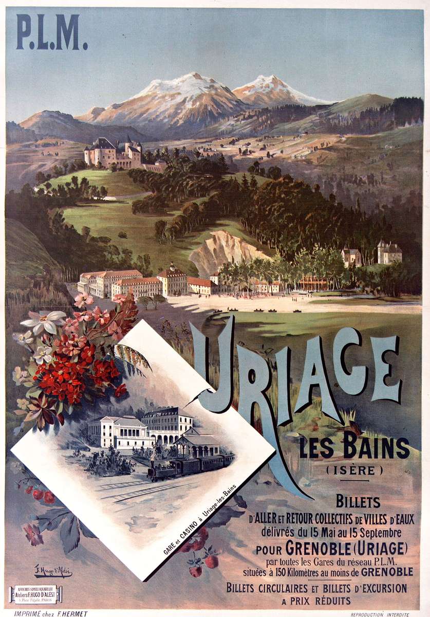 d'Alesi -1896- Uriage les Bains Online-Puzzle