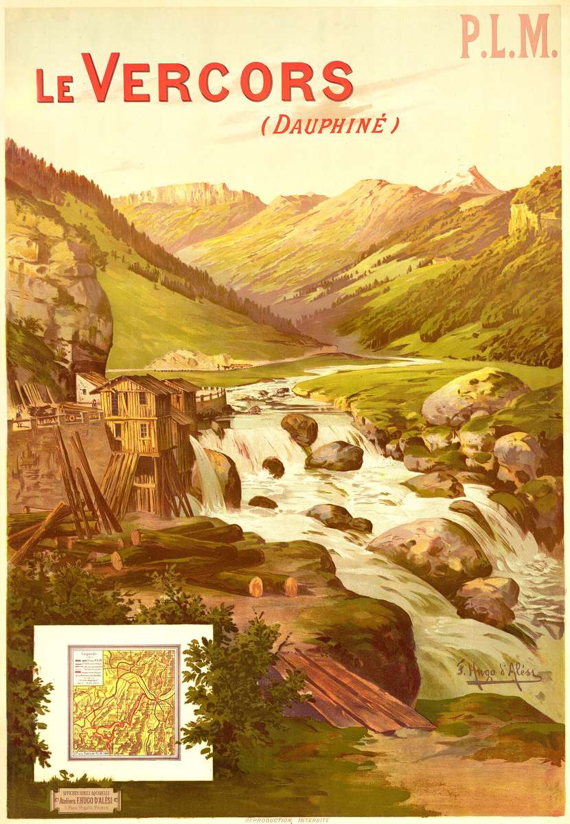 d'Alesi -1898- Le Vercors (Dauphiné) Puzzlespiel online