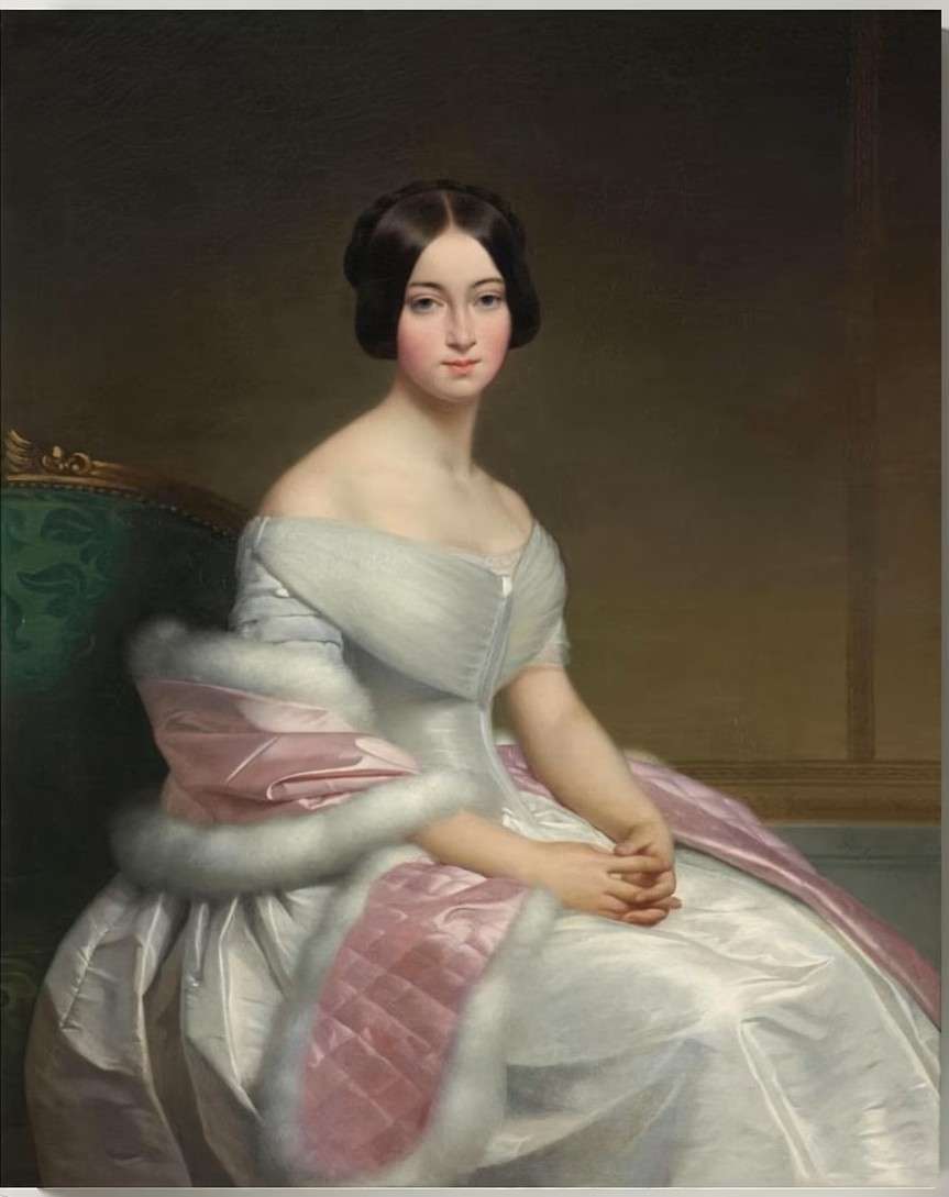 dame in een elegante witte jurk online puzzel