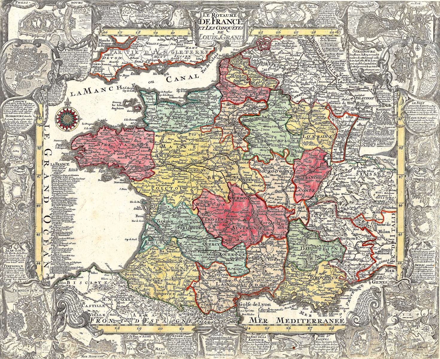 Lotter TC -1757- Royeau France de Louis XIV online puzzle