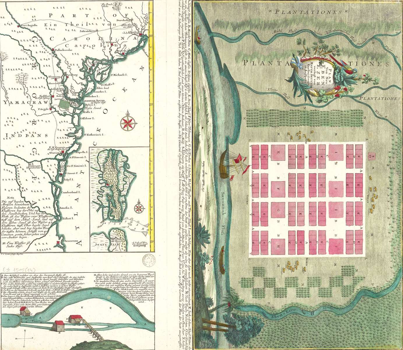 Lotter TC -1757- Plan of New Ebenezer online puzzle