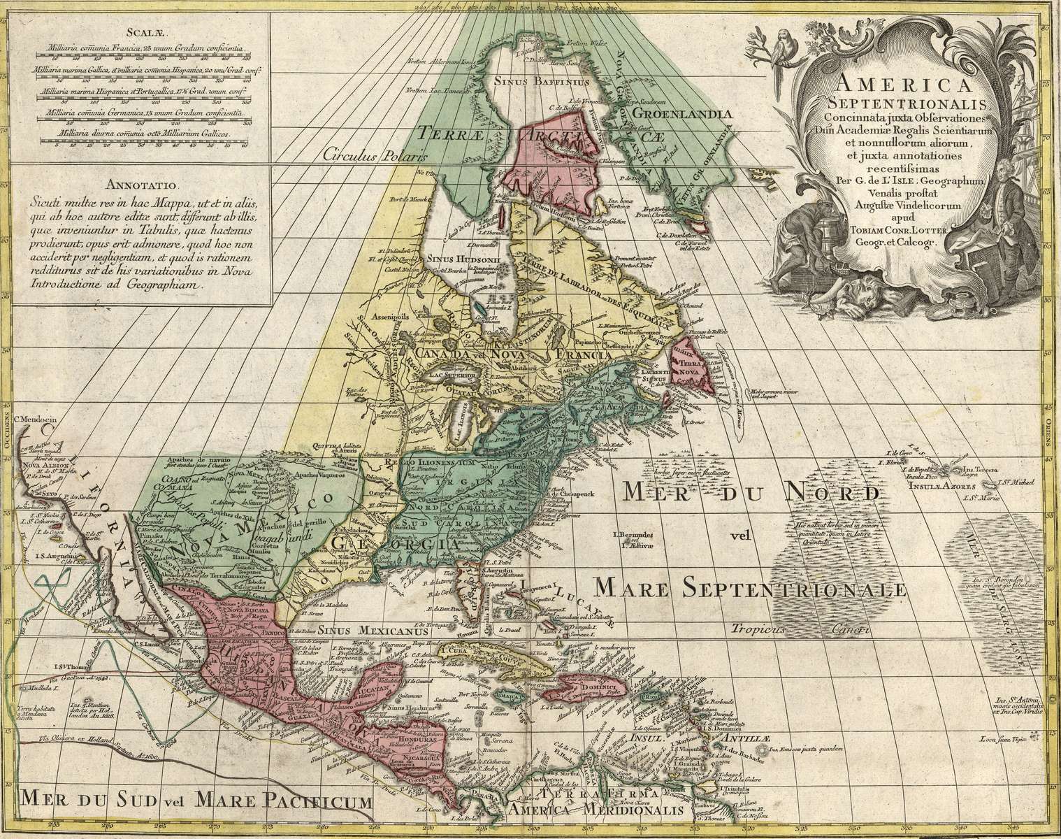 Lotter TC -1772- America Septentrionalis online puzzle