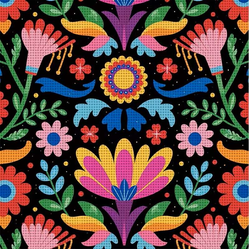 colori vivaci del modello etnico puzzle online