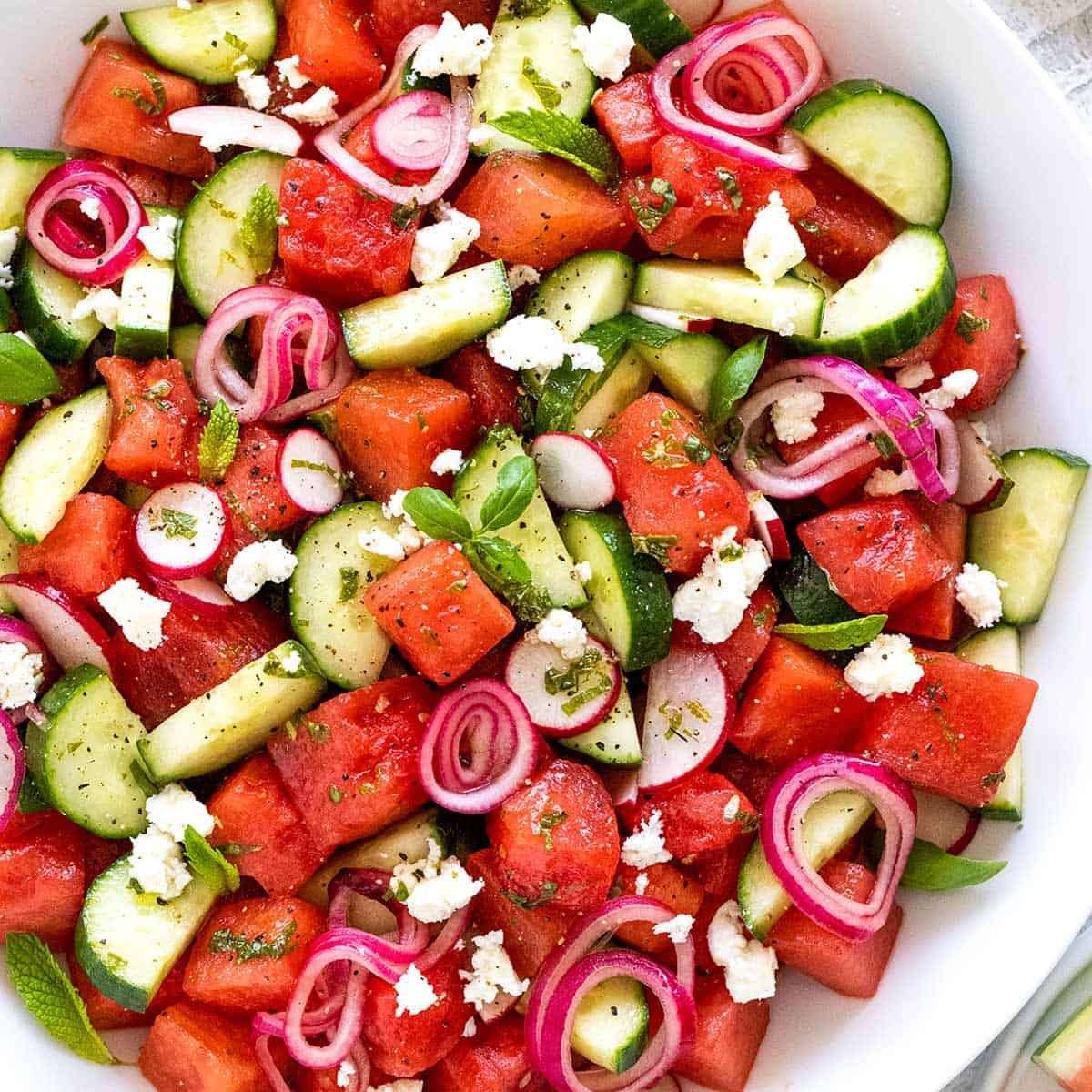 Cucumber & Tomato Salad online puzzle