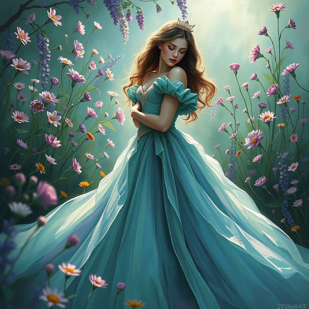 Prachtige prinses online puzzel