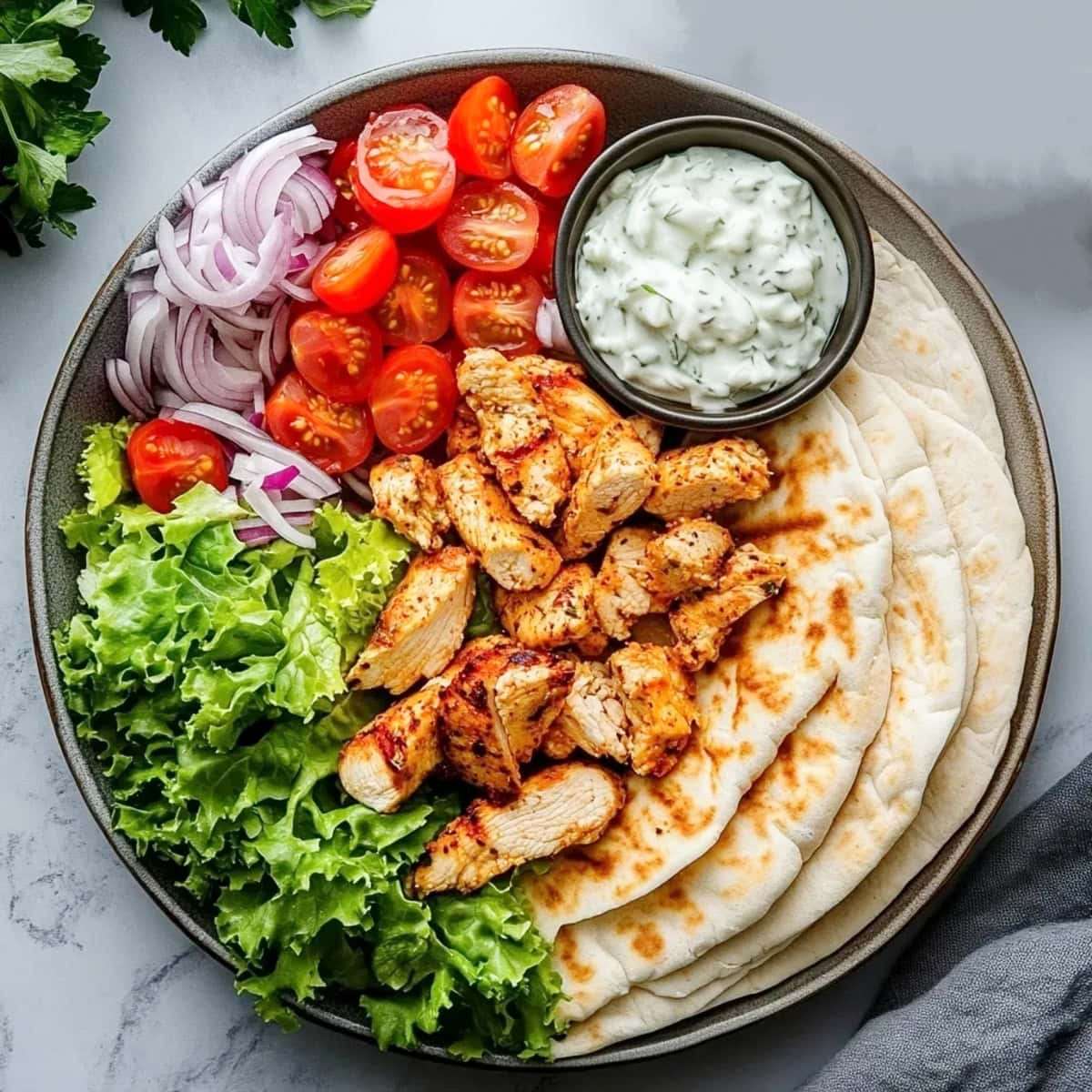 Chicken Gyro Bowl jigsaw puzzle online