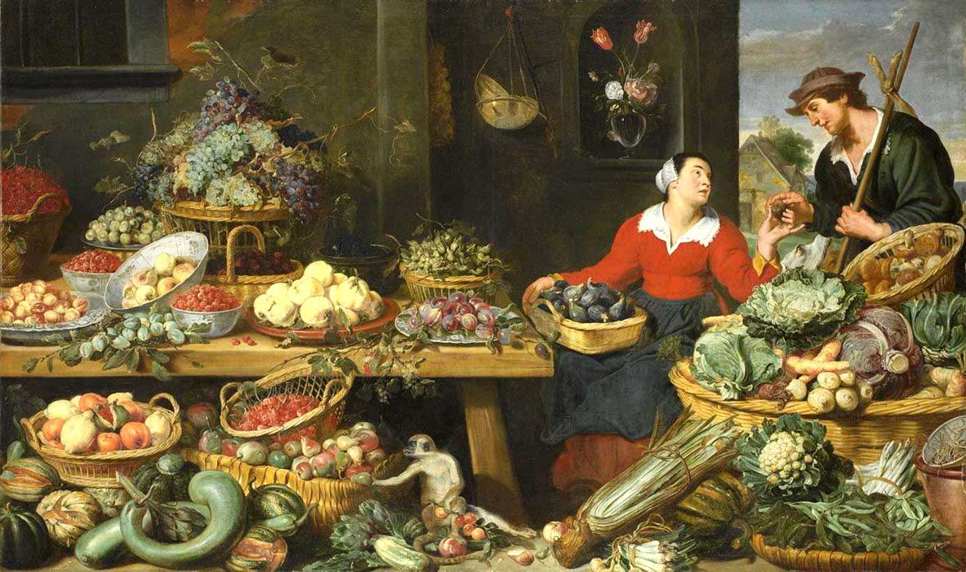 Snyders F -ca. 1620- Frukt- och grönsaksställ pussel på nätet