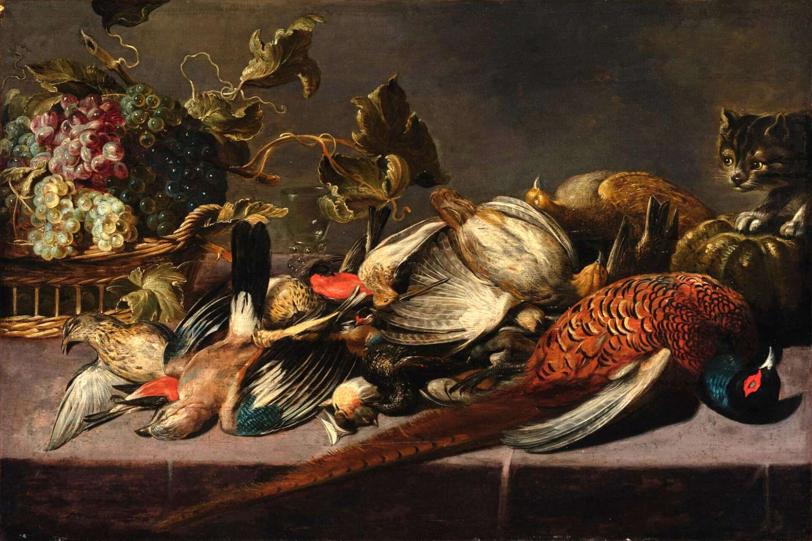 Snyders F -ca. 1627- Vindruvor och fjäderfä pussel på nätet