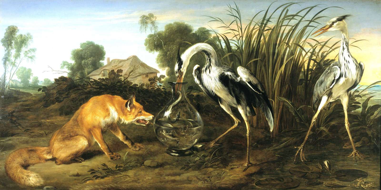 Snyder F -kb. 1635- A róka meglátogatja a gémeket kirakós online