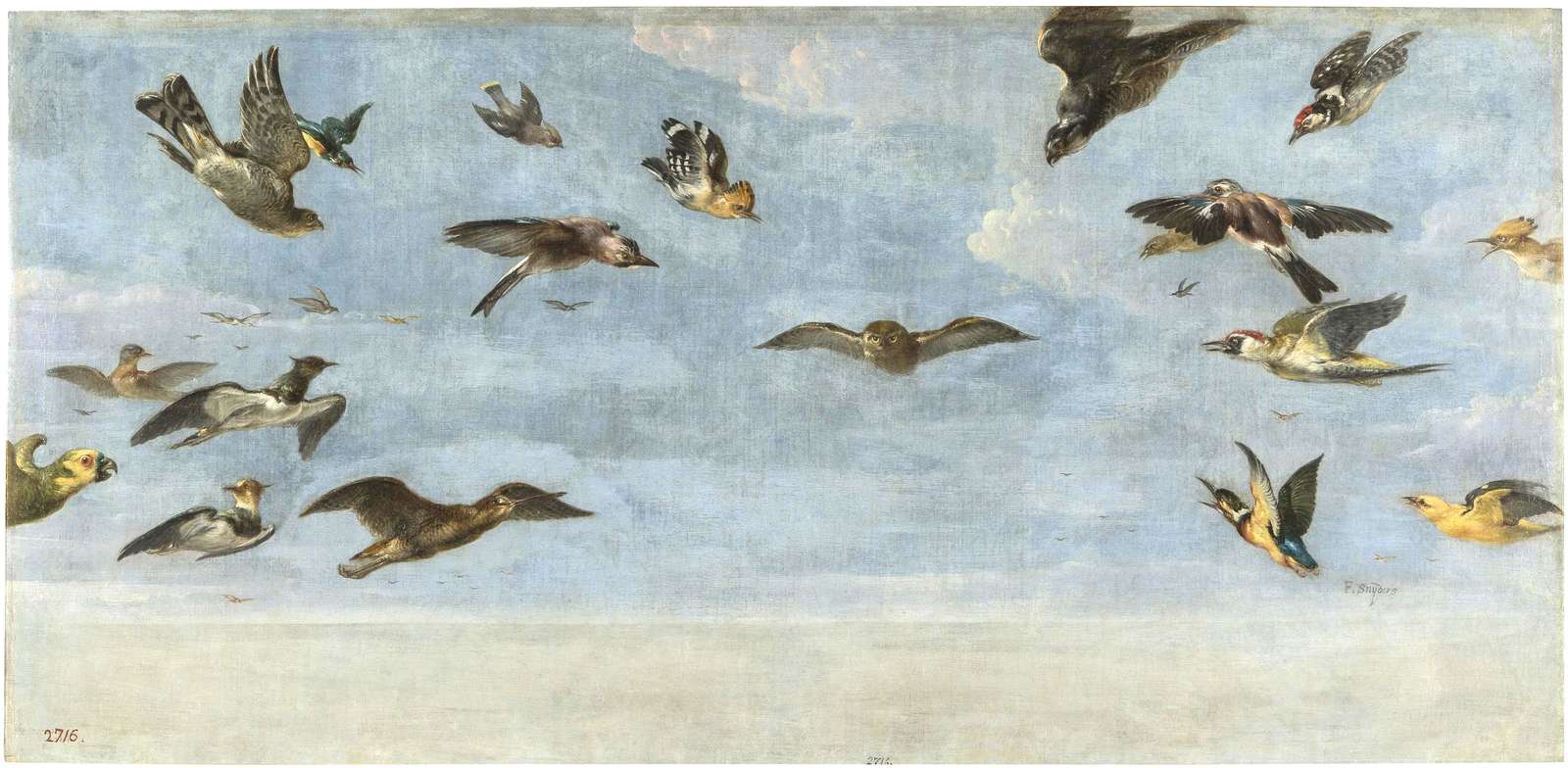 Snyder F -kb. 1635 - A bagoly és a madarak online puzzle