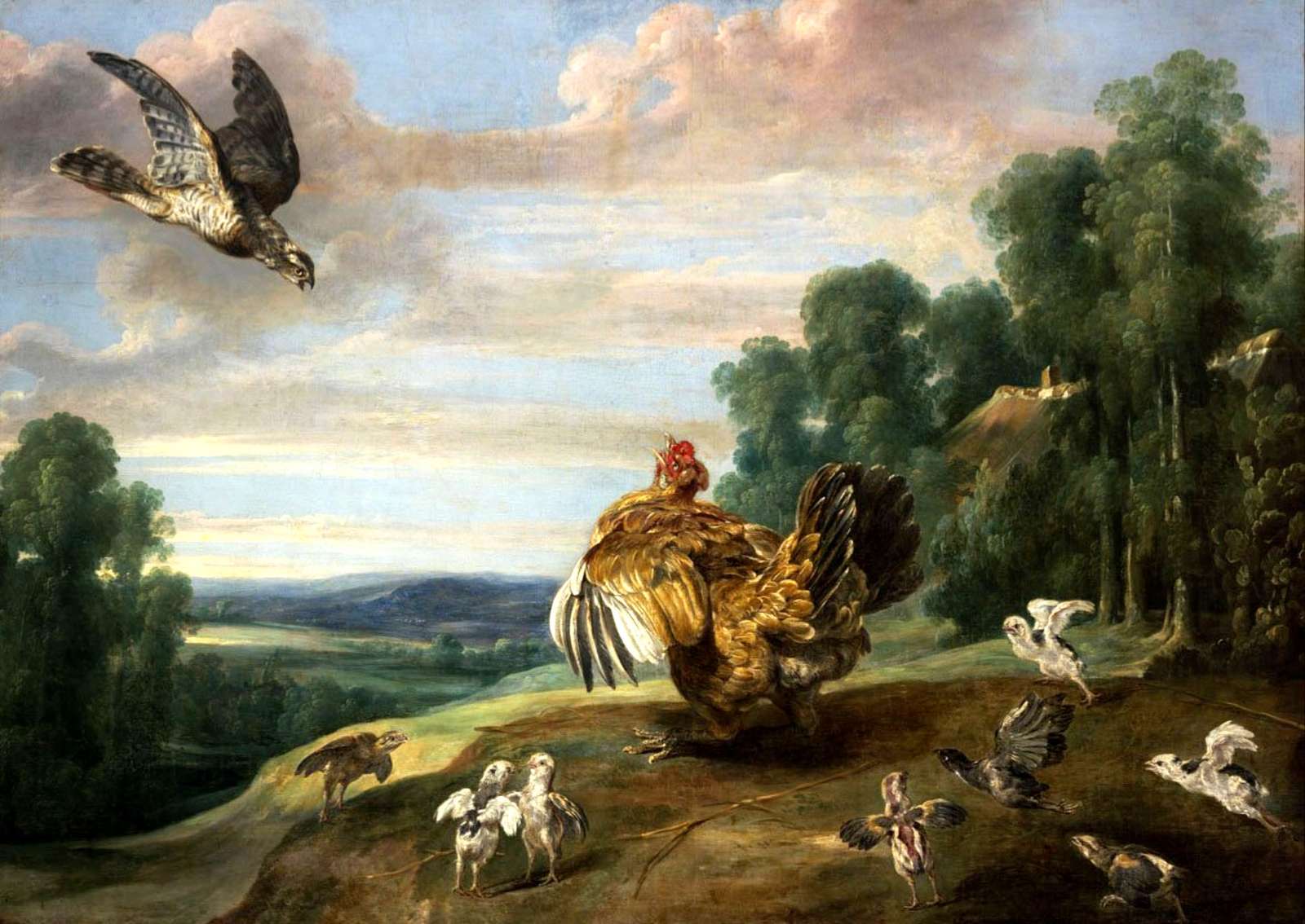 Snyder F -kb. 1646- anya tyúk és sólyom kirakós online