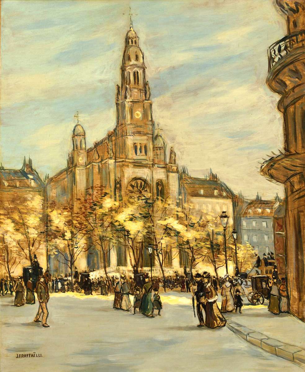 Raffaëlli JF - Place de la Trinité online puzzle
