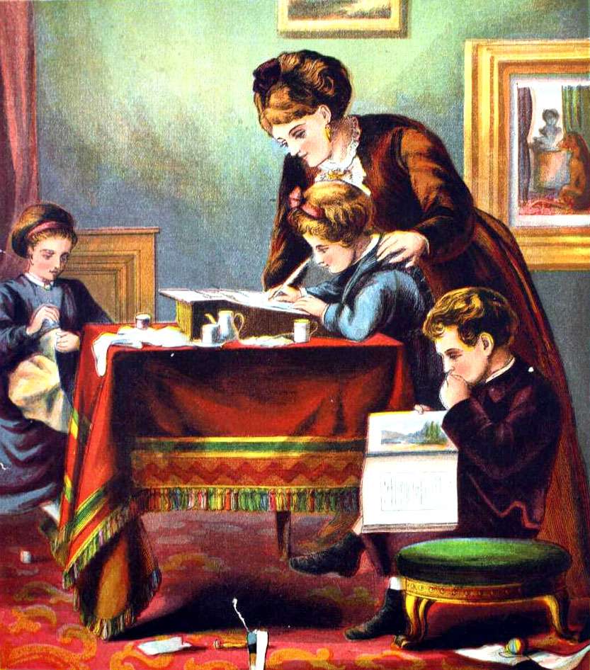 Anonymus -1888- Tante Louisa Puzzel-3 legpuzzel online