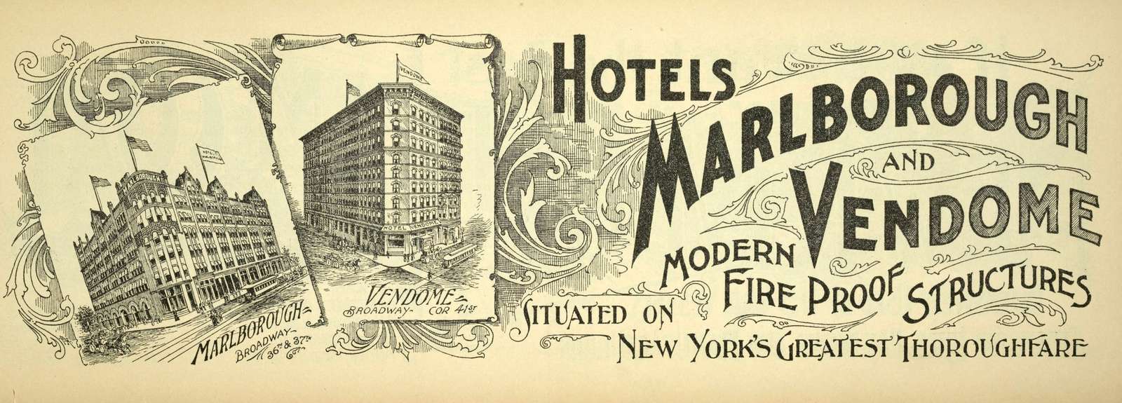 Anonymous -1899- Hotels Marlborough and Vendome online puzzle