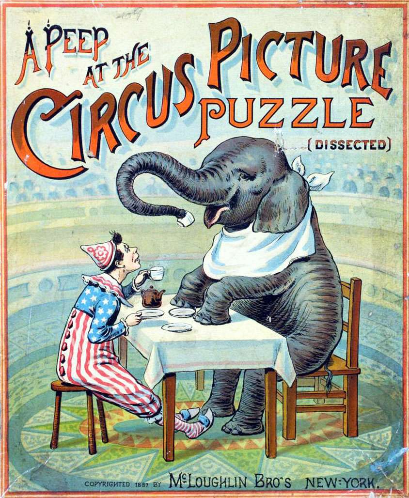 McLaughlin -1887- A peep at the Circus online puzzle